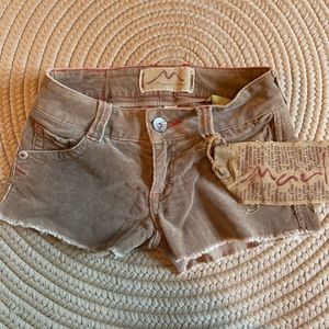 Brown Corduroy Shorts by Marlow
